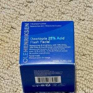 New Ole Henriksen Transform Dewtopia 25% Acid Flash Facial 1.7 Full OZ